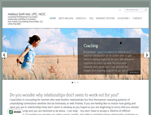 Tablet Screenshot of melissasatti.com